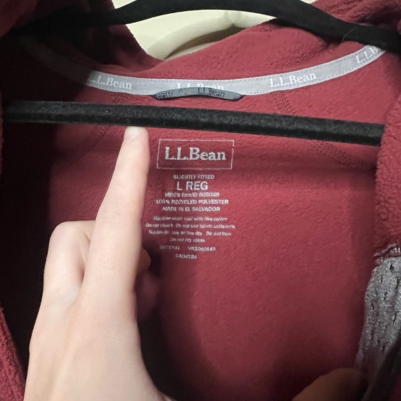 L.l. Bean trail fleece quarter zip red - Picture 8 of 12